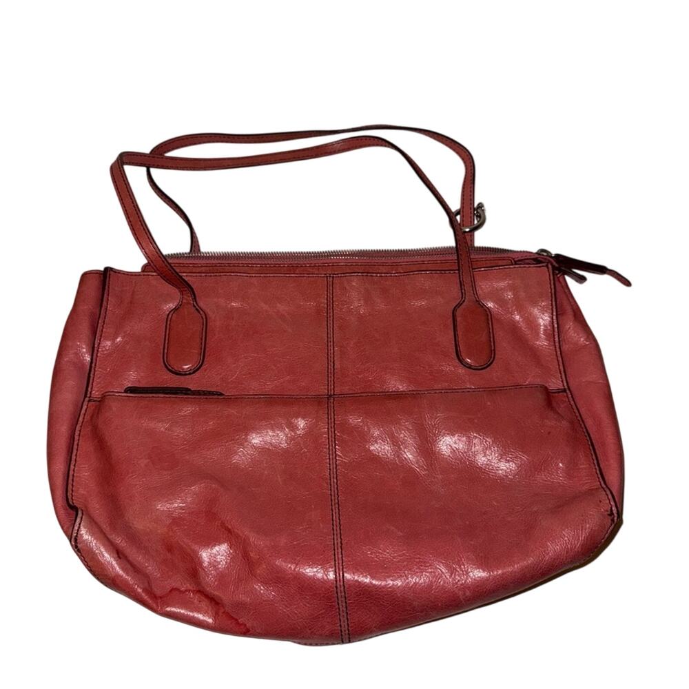 HOBO Red Leather Shoulder Bag